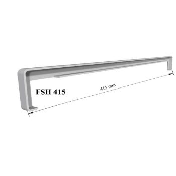   96. Műanyag végzáró profil 415 mm - habosított műanyag párkányhoz