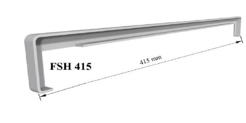 96. Műanyag végzáró profil 415 mm - habosított műanyag párkányhoz