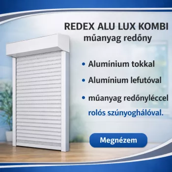 91. REDEX ALU LUX KOMBI műanyag redőny