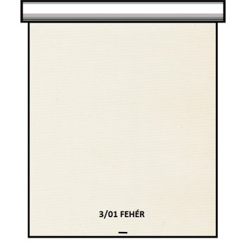   Roletta - Fényzáró, alupigmentált, rugós mozgatással, 75*120 cm-es méretben, fehér színben