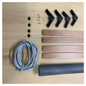 10x25 mm-es, alumínium keretes szúnyogháló szett