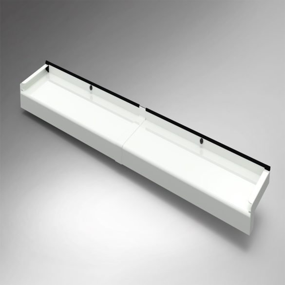 ÚJ Extrudált alumínium ablakpárkány,  110 mm-es, fehér
