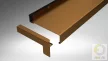 Alumínium végzáró új extrudált alumínium ablakpárkányhoz C típus 260 mm