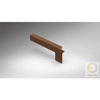   Alumínium végzáró új extrudált alumínium ablakpárkányhoz C típus 050 mm - aranytölgy