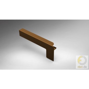   Alumínium végzáró új extrudált alumínium ablakpárkányhoz C típus - sötét bronz