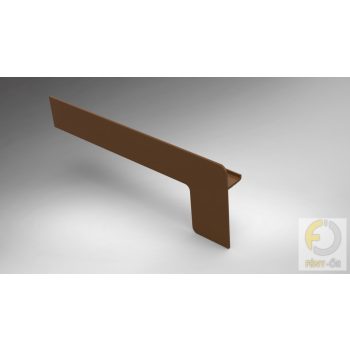   Alumínium végzáró új extrudált alumínium ablakpárkányhoz L típus 050 mm - aranytölgy