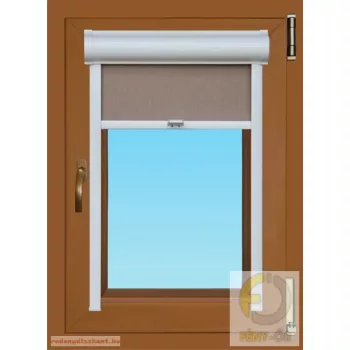 Tokozott rugós roletta - Polka (fényáteresztő textillel)