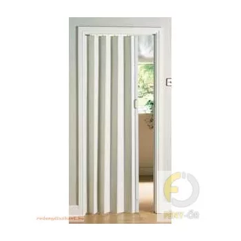 1.  Fehér színű, műanyag harmonikaajtó - fix méretes