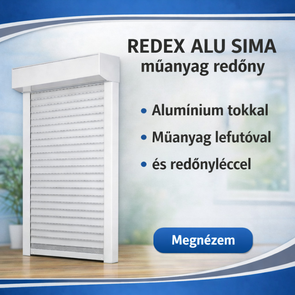 7. REDEX ALU SIMA műanyag redőny, OSZTOTT